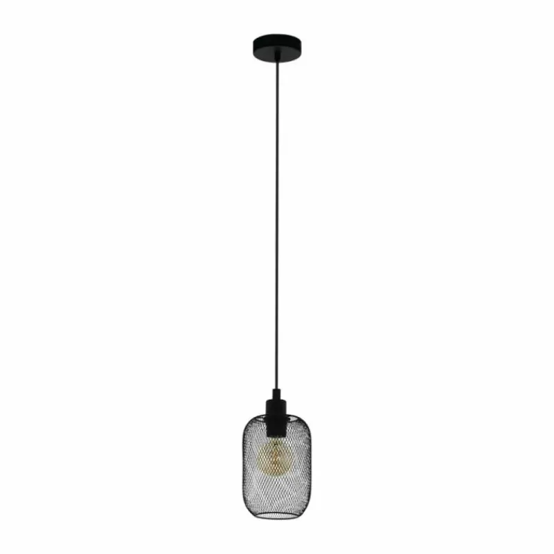 Luminaires Eglo Suspension Eglo WRINGTON Noir, 1 lumière* Suspensions