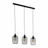 Luminaires Eglo Suspension Eglo WRINGTON Noir, 3 lumières* Suspensions