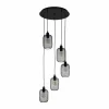 Luminaires Eglo Suspension Eglo WRINGTON Noir, 5 lumières* Suspensions
