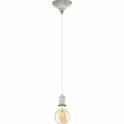 Lampes Vintages & Rétros-Luminaires Eglo Suspension Eglo YORTH Blanc, 1 lumière