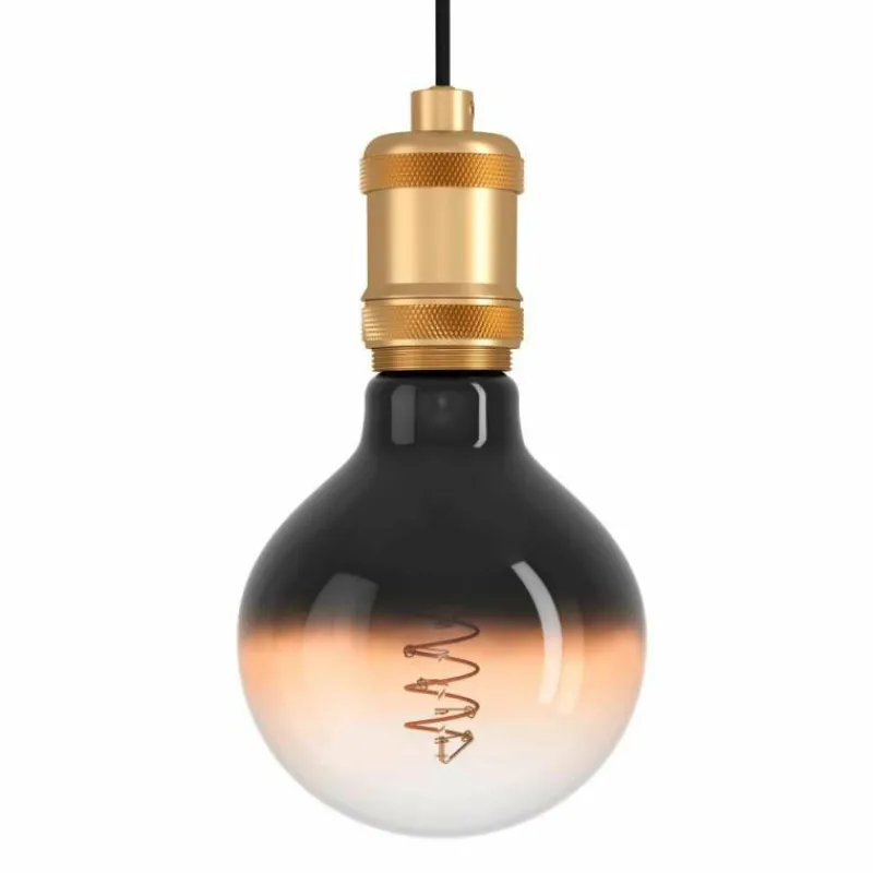 Luminaires Eglo Suspension Eglo YORTH Laiton, Noir, 1 lumière* Suspensions