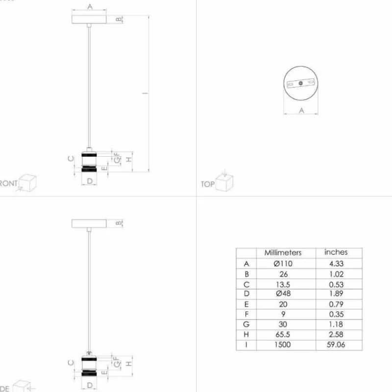Luminaires Eglo Suspension Eglo YORTH Laiton, Noir, 1 lumière* Suspensions