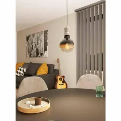 Luminaires Eglo Suspension Eglo YORTH Noir, Argenté, 1 lumière* Suspensions