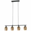 Luminaires Eglo Suspension Eglo ZABALEA Noir, 4 lumières