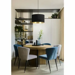 Lampes En Tissu-Luminaires Eglo Suspension Eglo ZARAGOZA Noir, 1 lumière