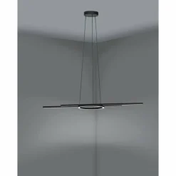 Luminaires Eglo Suspension Eglo ZILLERIO-Z LED Noir, 5 lumières