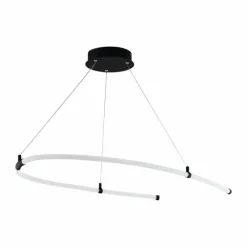 Luminaires Eglo Suspension Eglo-Leuchten ALAMEDILLA LED Noir, 1 lumière* Suspensions