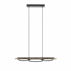Luminaires Eglo Suspension Eglo-Leuchten BOYAL LED Brun, Noir, 3 lumières* Éclairage Led