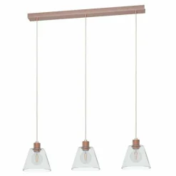 Luminaires Eglo Suspension Eglo-Leuchten COPLEY Or rose, 3 lumières
