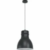 Lampes Industrielles-Luminaires Eglo Suspension Eglo-Leuchten EBURY Noir, Blanc, 1 lumière