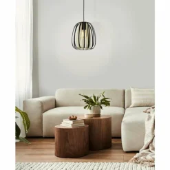 Lampes Dorées-Luminaires Eglo Suspension Eglo-Leuchten ENCINITOS Or, Noir, 1 lumière