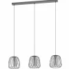 Luminaires Eglo Suspension Eglo-Leuchten FLORESTA Noir, 3 lumières