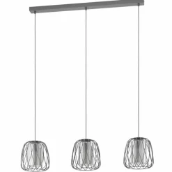 Luminaires Eglo Suspension Eglo-Leuchten FLORESTA Noir, 3 lumières