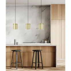 Luminaires Eglo Suspension Eglo-Leuchten LAGUNITAS Or, Laiton, Noir, 3 lumières