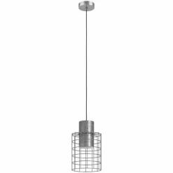 Lampes Industrielles-Luminaires Eglo Suspension Eglo-Leuchten MILLIGAN Zingué, Blanc, 1 lumière
