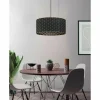 Lampes En Tissu-Luminaires Eglo Suspension Eglo-Leuchten MARASALES Noir, 1 lumière