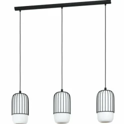 Luminaires Eglo Suspension Eglo-Leuchten MULEGES Noir, 3 lumières
