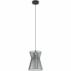 Luminaires Eglo Suspension Eglo-Leuchten MASETA Noir, 1 lumière