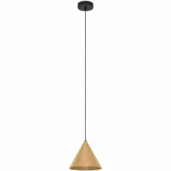 Lampes Dorées-Luminaires Eglo Suspension Eglo-Leuchten NARICES Noir, 1 lumière