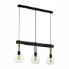 Lampes Vintages & Rétros-Luminaires Eglo Suspension Eglo-Leuchten RODING Brun, Noir, 3 lumières