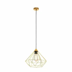 Lampes Vintages & Rétros-Luminaires Eglo Suspension Eglo-Leuchten TARBES Laiton, 1 lumière