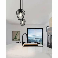 Luminaires Eglo Suspension Eglo-Leuchten TB NEWTOWN Noir, 1 lumière* Suspensions
