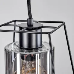 Suspension Verre Fumé-hofstein Suspension Ehtamo Noir, 1 lumière