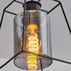 Suspension Verre Fumé-hofstein Suspension Ehtamo Noir, 1 lumière