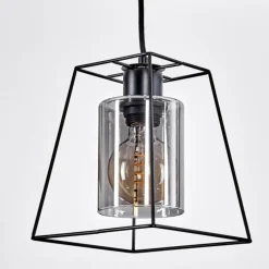 Suspension Verre Fumé-hofstein Suspension Ehtamo Noir, 1 lumière