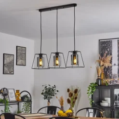 Suspension Verre Fumé-hofstein Suspension Ehtamo Noir, 3 lumières