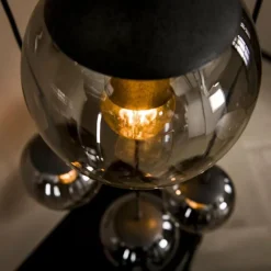 Suspension Verre Fumé-Zijlstra Suspension Eidanger Argent Oxydé, 5 lumières