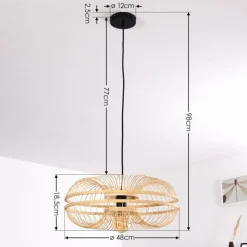Luminaires Scandinaves-hofstein Suspension Ellekom Noir, 1 lumière