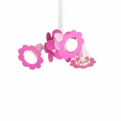 Lampes En Bois-Luminaires Elobra Suspension Elobra BLÜTE Rose, 3 lumières