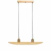 Lampes En Bois-Luminaires Elobra Suspension Elobra Colombia Retro Écru, 2 lumières