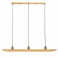 Lampes En Bois-Luminaires Elobra Suspension Elobra Colombia Retro Écru, 3 lumières