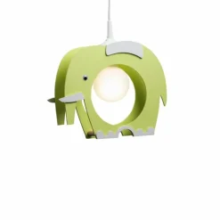 Lampes En Bois-Luminaires Elobra Suspension Elobra ELEFANT Vert, 1 lumière
