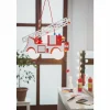 Lampes En Bois-Luminaires Elobra Suspension Elobra FRED Rouge, Blanc, 2 lumières