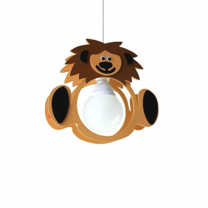Lampes En Bois-Luminaires Elobra Suspension Elobra LEO Rose, 1 lumière
