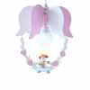 Lampes En Bois-Luminaires Elobra Suspension Elobra PRINZESSIN Rose, 1 lumière