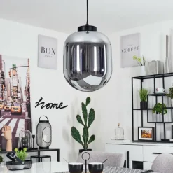 hofstein Suspension Elvange Noir, 1 lumière