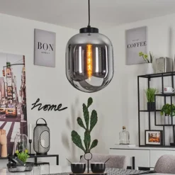 hofstein Suspension Elvange Noir, 1 lumière