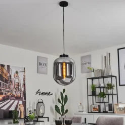 hofstein Suspension Elvange Noir, 1 lumière