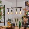 Lampes Industrielles-hofstein Suspension Ermatingen Brun foncé, Nickel mat, 4 lumières