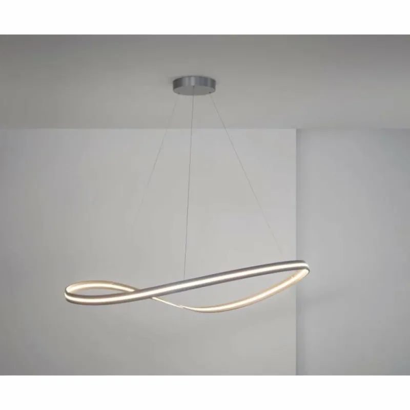 Luminaires Escale Suspension Escale Infinity LED Nickel mat, 1 lumière