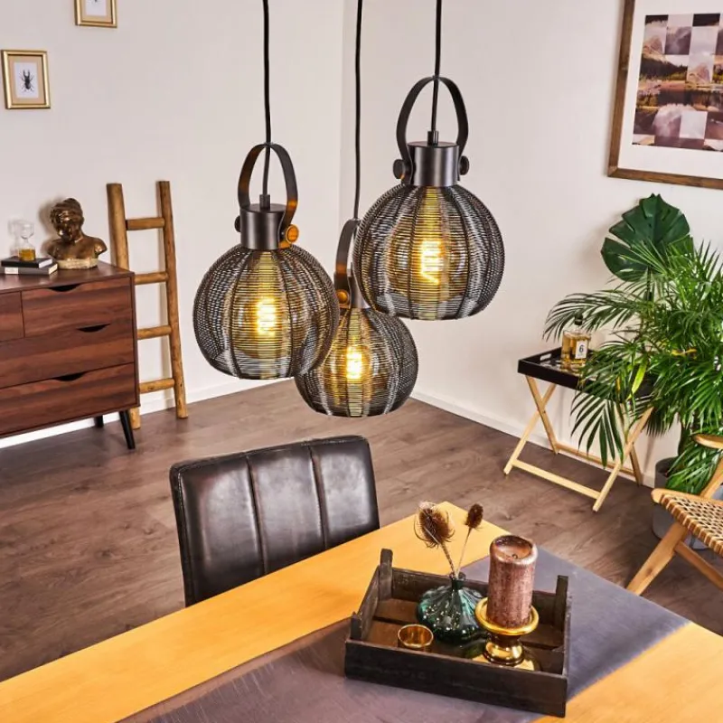 hofstein Suspension Espada Noir, 3 lumières* Suspensions