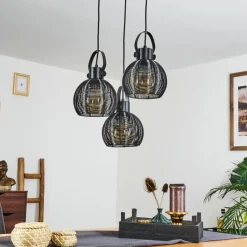 hofstein Suspension Espada Noir, 3 lumières* Suspensions