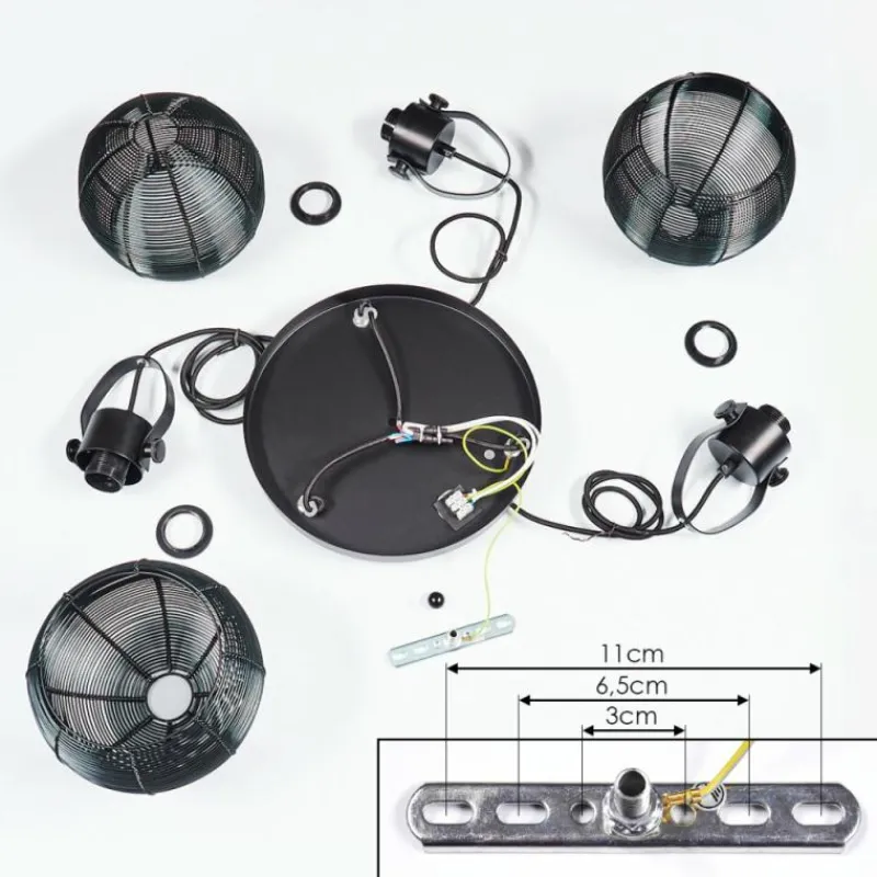 hofstein Suspension Espada Noir, 3 lumières* Suspensions