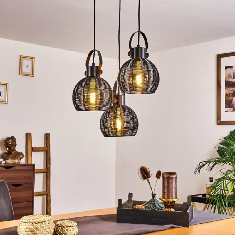 hofstein Suspension Espada Noir, 3 lumières* Suspensions