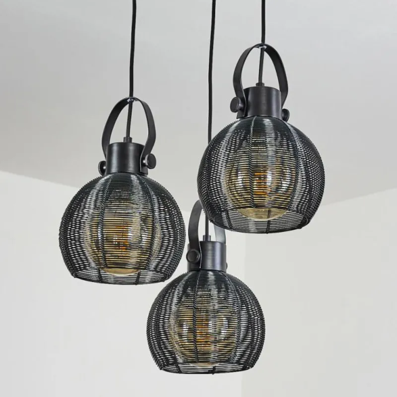 hofstein Suspension Espada Noir, 3 lumières* Suspensions