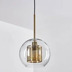 hofstein Suspension Espejuelo Laiton, Noir, 1 lumière